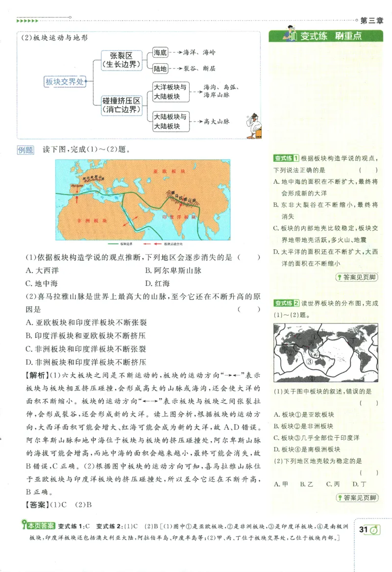 初中必刷题-7上-地理人教版狂K重点_2、2025初中必刷题合集_初中必刷题23+24+25上册_2025版（全科上册）_2025版（全科上册）_初中必刷题地理