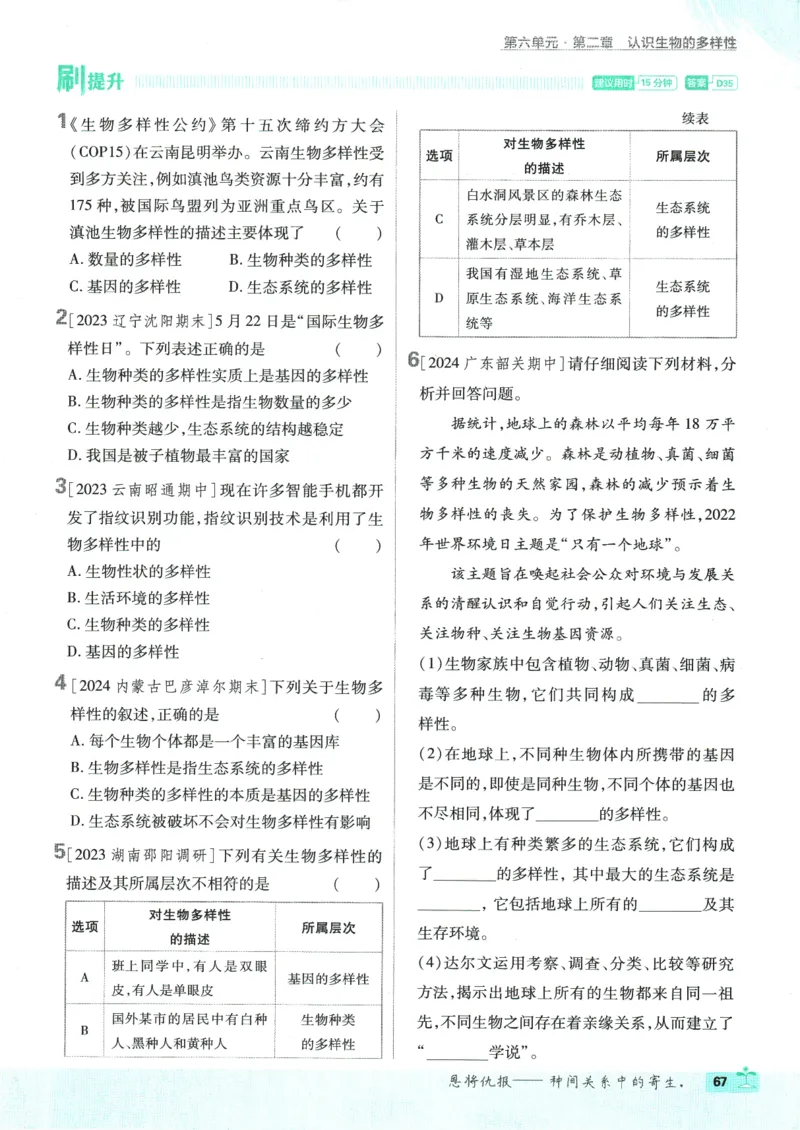初中必刷题-8上-生物人教版_2、2025初中必刷题合集_初中必刷题23+24+25上册_2025版（全科上册）_2025版（全科上册）_初中必刷题生物