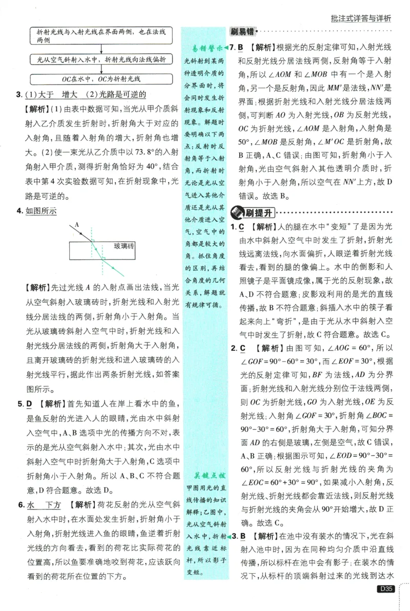 初中必刷题-8上-物理人教版批注式详答与详析_2、2025初中必刷题合集_初中必刷题23+24+25上册_2025版（全科上册）_2025版（全科上册）_初中必刷题物理