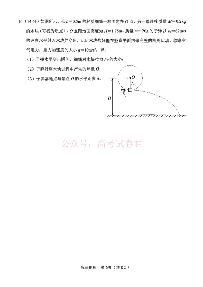 2026年天津市河东区高三下学期总复习质量检测（一）物理_副本_2026年天津市河东区高三下学期总复习质量检测（一）全科_04物理_天津市河东区高三下学期总复习质量检测（一）