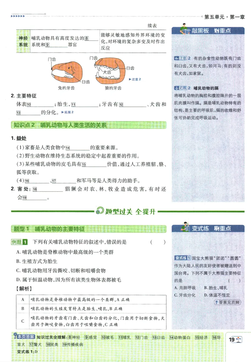 初中必刷题-8上-生物人教版狂K重点_2、2025初中必刷题合集_初中必刷题23+24+25上册_2025版（全科上册）_2025版（全科上册）_初中必刷题生物