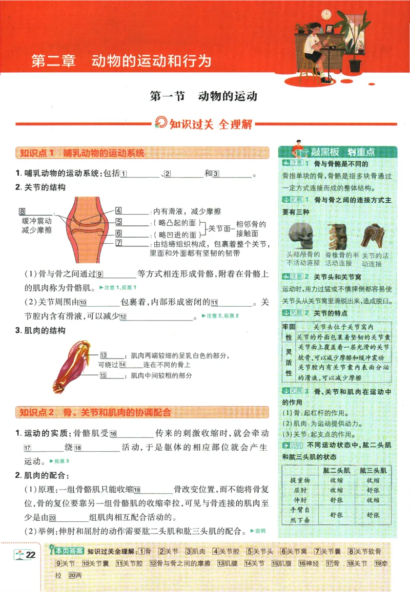 初中必刷题-8上-生物人教版狂K重点_2、2025初中必刷题合集_初中必刷题23+24+25上册_2025版（全科上册）_2025版（全科上册）_初中必刷题生物