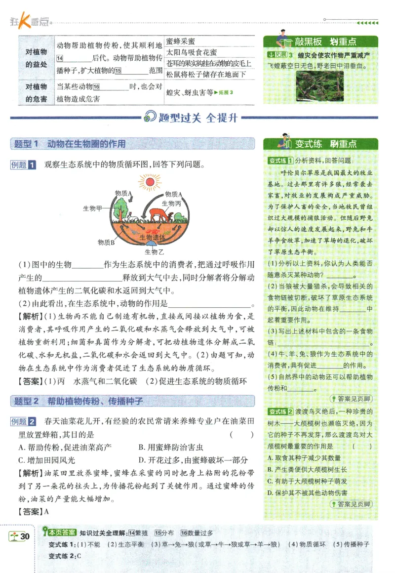 初中必刷题-8上-生物人教版狂K重点_2、2025初中必刷题合集_初中必刷题23+24+25上册_2025版（全科上册）_2025版（全科上册）_初中必刷题生物