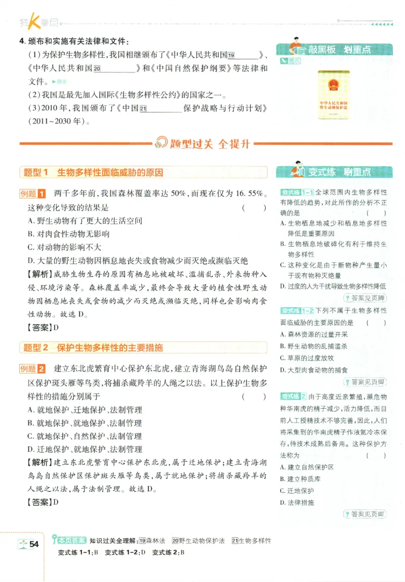 初中必刷题-8上-生物人教版狂K重点_2、2025初中必刷题合集_初中必刷题23+24+25上册_2025版（全科上册）_2025版（全科上册）_初中必刷题生物