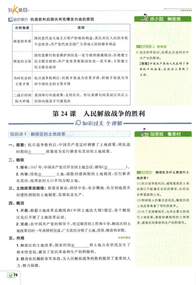初中必刷题-8上-历史人教版狂K重点_2、2025初中必刷题合集_初中必刷题23+24+25上册_2025版（全科上册）_2025版（全科上册）_初中必刷题历史_八上