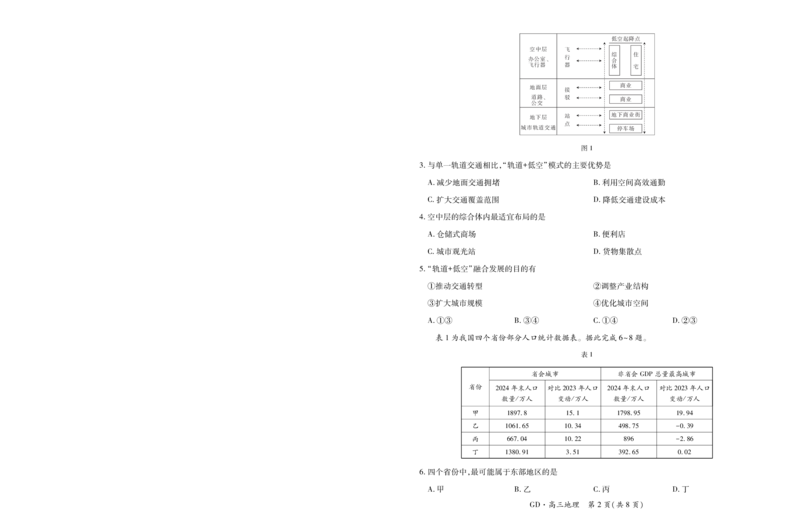 26届3月广东高三&middot;地理3.18_2026届广东江西稳派上进高三3月二轮复习阶段检测全科_09地理_广东江西稳派上进高三3月二轮复习阶段检测
