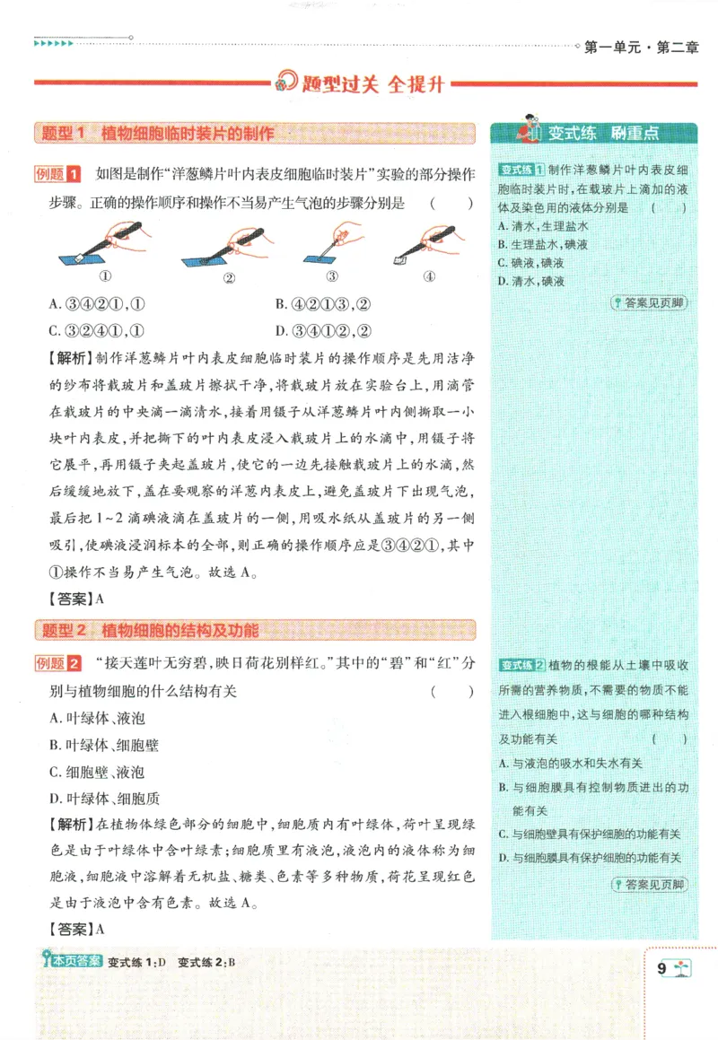 初中必刷题-7上-生物人教版狂K重点_2、2025初中必刷题合集_初中必刷题23+24+25上册_2025版（全科上册）_2025版（全科上册）_初中必刷题生物