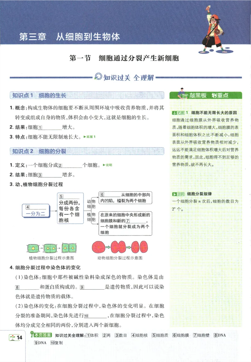 初中必刷题-7上-生物人教版狂K重点_2、2025初中必刷题合集_初中必刷题23+24+25上册_2025版（全科上册）_2025版（全科上册）_初中必刷题生物
