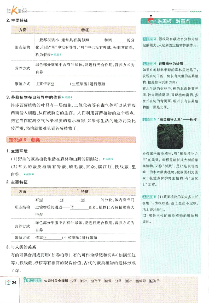 初中必刷题-7上-生物人教版狂K重点_2、2025初中必刷题合集_初中必刷题23+24+25上册_2025版（全科上册）_2025版（全科上册）_初中必刷题生物