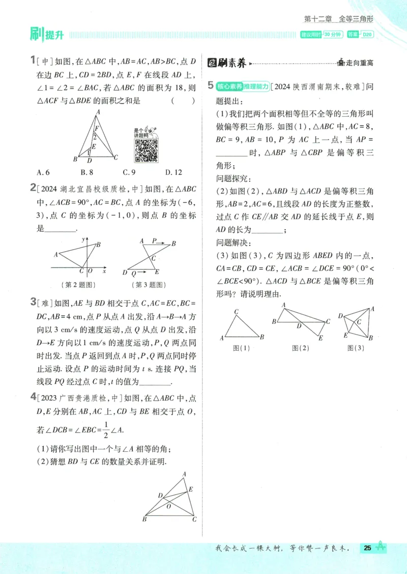 初中必刷题-8上-数学人教版_2、2025初中必刷题合集_初中必刷题23+24+25上册_2025版（全科上册）_2025版（全科上册）_初中必刷题数学_人教版