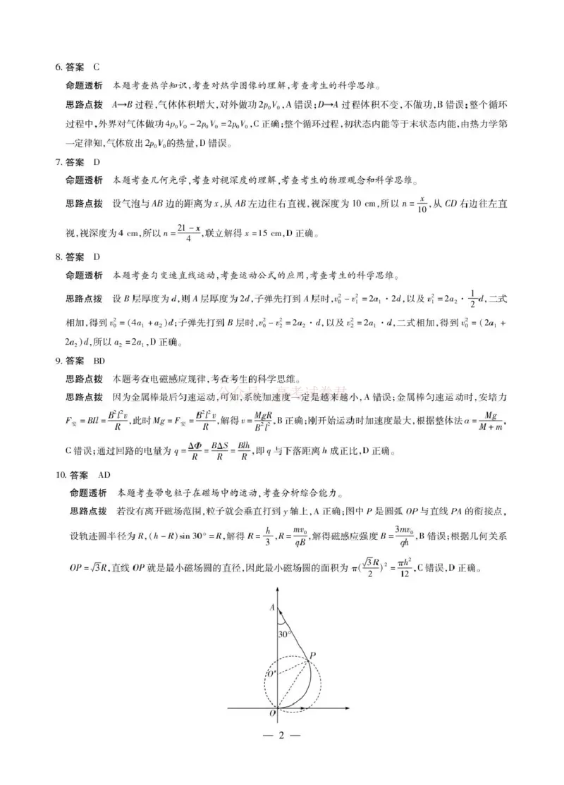安徽省部分学校2026届高三3月联考物理答案_2026届安徽省合肥市八中高三下学期3月模拟预测_04物理2026届安徽省合肥市八中高三下学期3月模拟预测
