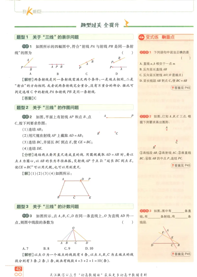 初中必刷题七年级上册数学华师版狂K重点_2、2025初中必刷题合集_初中必刷题23+24+25上册_2023版