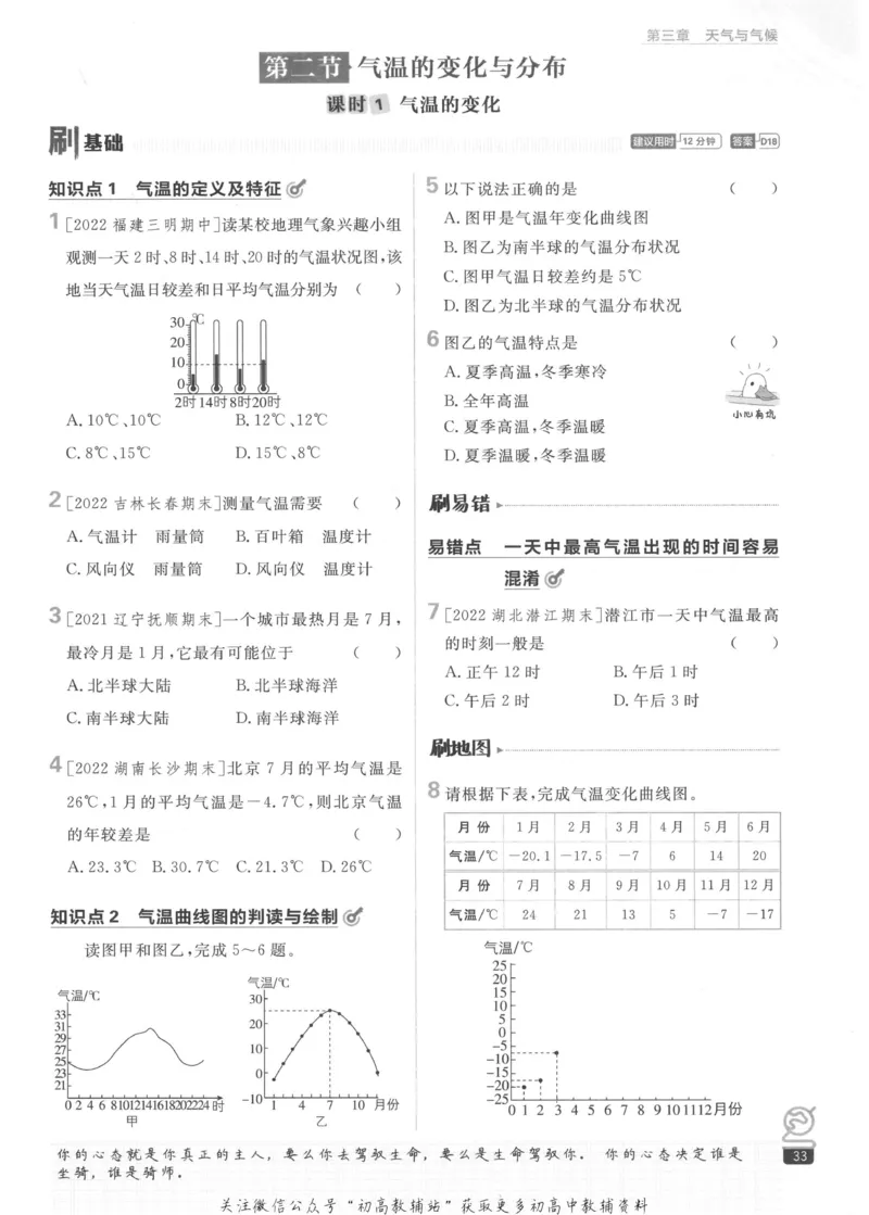 初中必刷题七年级上册地理人教版_2、2025初中必刷题合集_初中必刷题23+24+25上册_2023版
