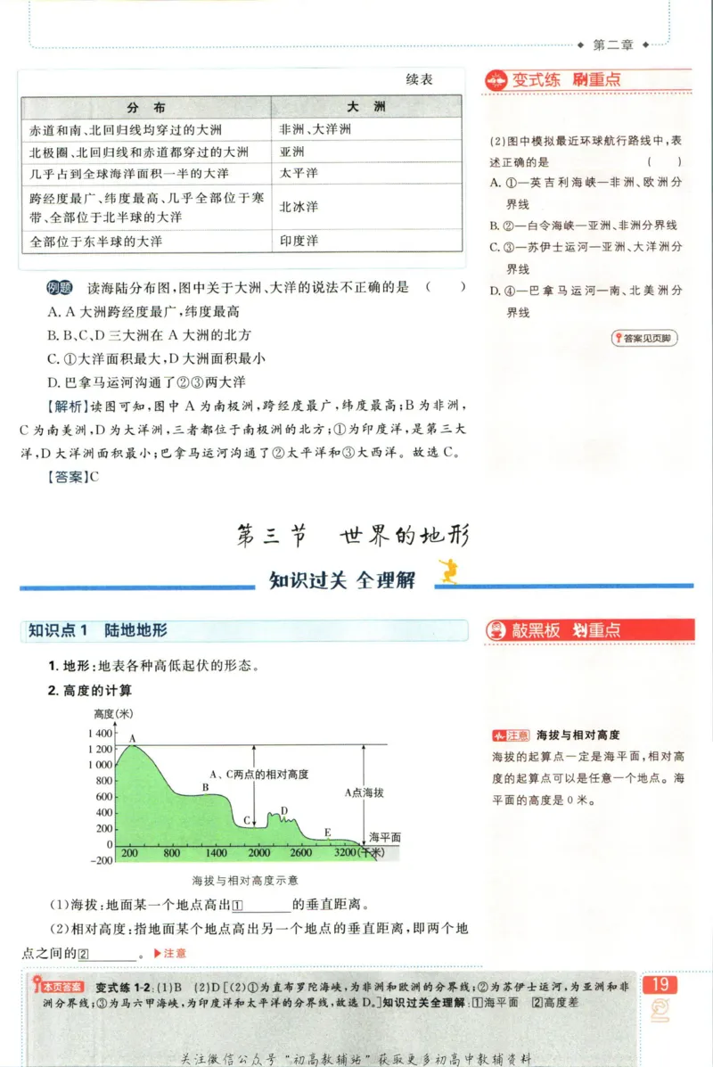 初中必刷题七年级上册地理湘教版狂K重点_2、2025初中必刷题合集_初中必刷题23+24+25上册_2023版