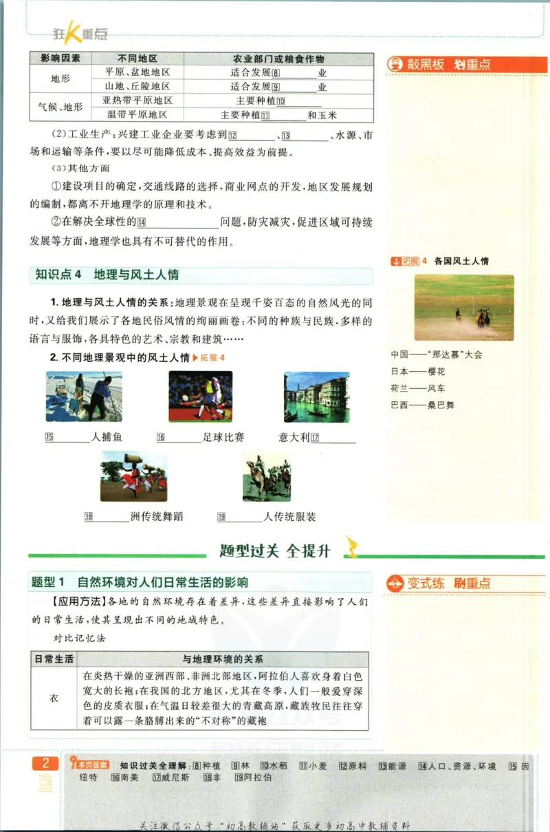 初中必刷题七年级上册地理湘教版狂K重点_2、2025初中必刷题合集_初中必刷题23+24+25上册_2023版