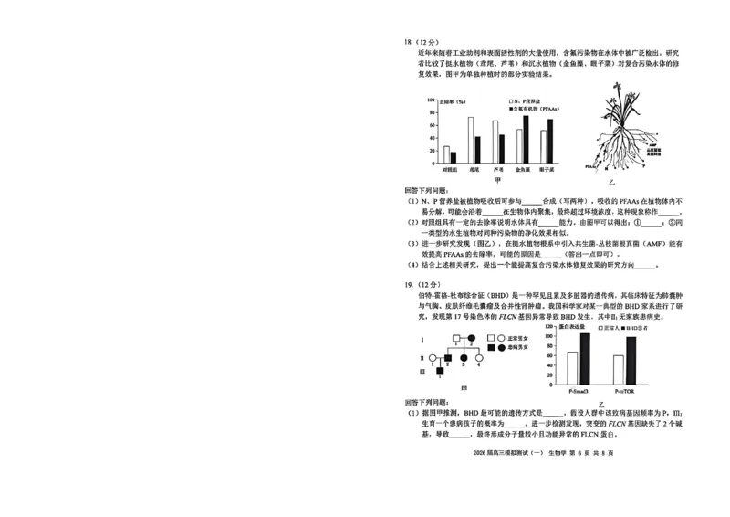 广东省中山市2026届下学期高三一模生物试题（含答案）_副本_2026届广东省中山市高三下学期模拟测试（一）_06生物_广东省中山市高三下学期模拟测试（一）