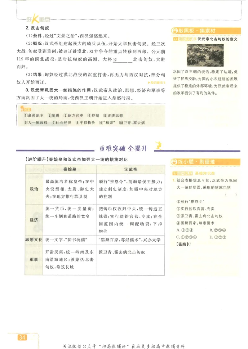 初中必刷题七年级上册历史人教版狂K重点_2、2025初中必刷题合集_初中必刷题23+24+25上册_2023版