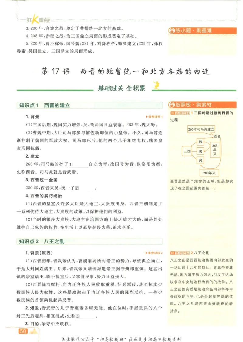 初中必刷题七年级上册历史人教版狂K重点_2、2025初中必刷题合集_初中必刷题23+24+25上册_2023版
