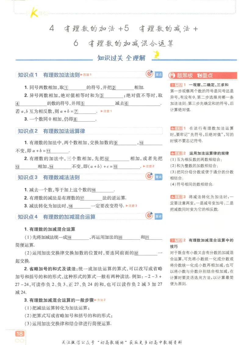 初中必刷题七年级上册数学北师版狂K重点_2、2025初中必刷题合集_初中必刷题23+24+25上册_2023版