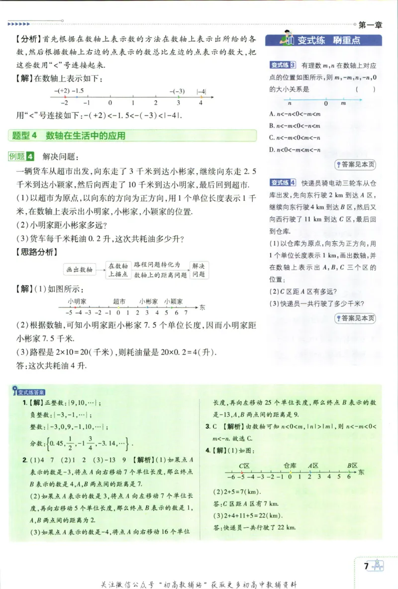 初中必刷题七年级上册数学人教版狂K重点_2、2025初中必刷题合集_初中必刷题23+24+25上册_2024版（部分上册）