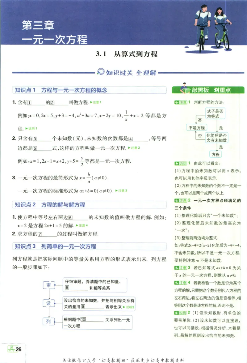 初中必刷题七年级上册数学人教版狂K重点_2、2025初中必刷题合集_初中必刷题23+24+25上册_2024版（部分上册）