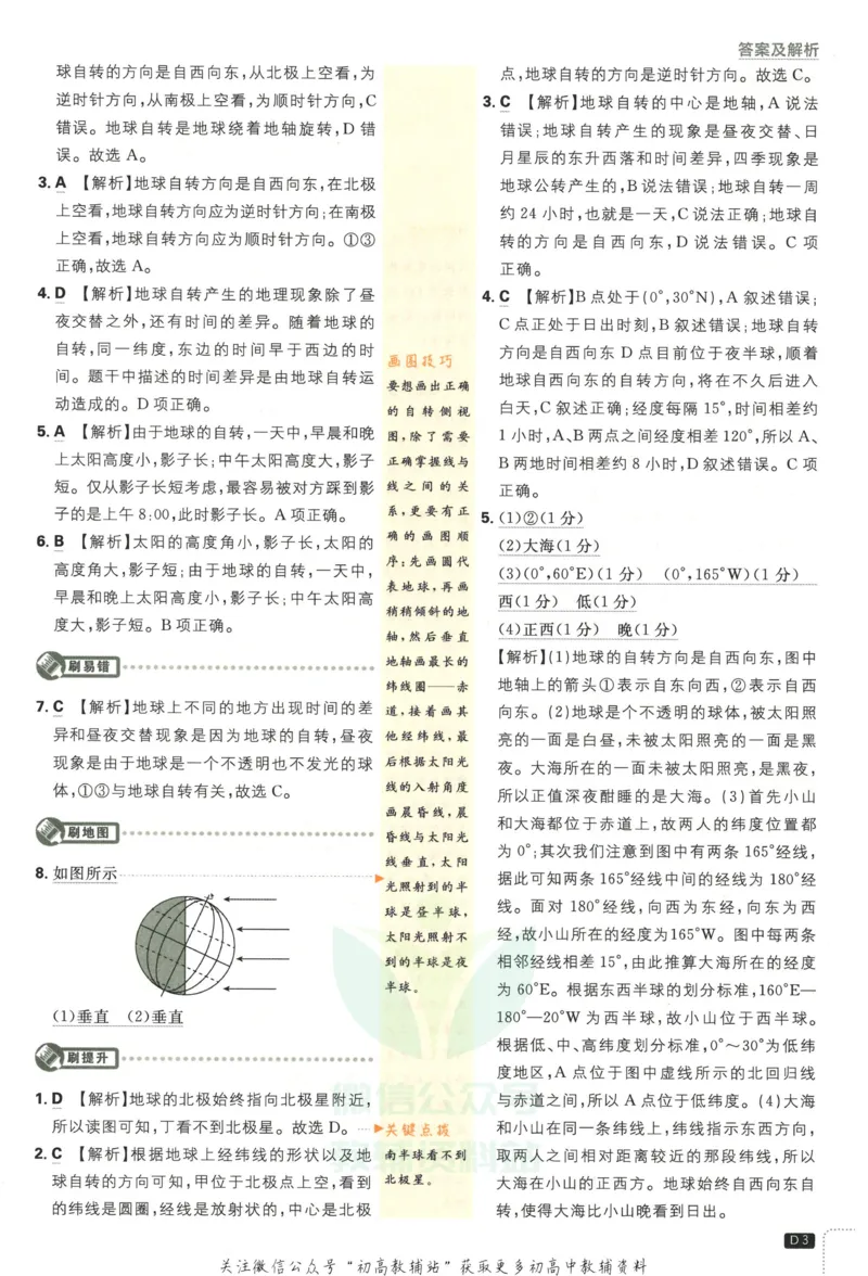 初中必刷题七年级上册地理人教版答案_2、2025初中必刷题合集_初中必刷题23+24+25上册_2023版