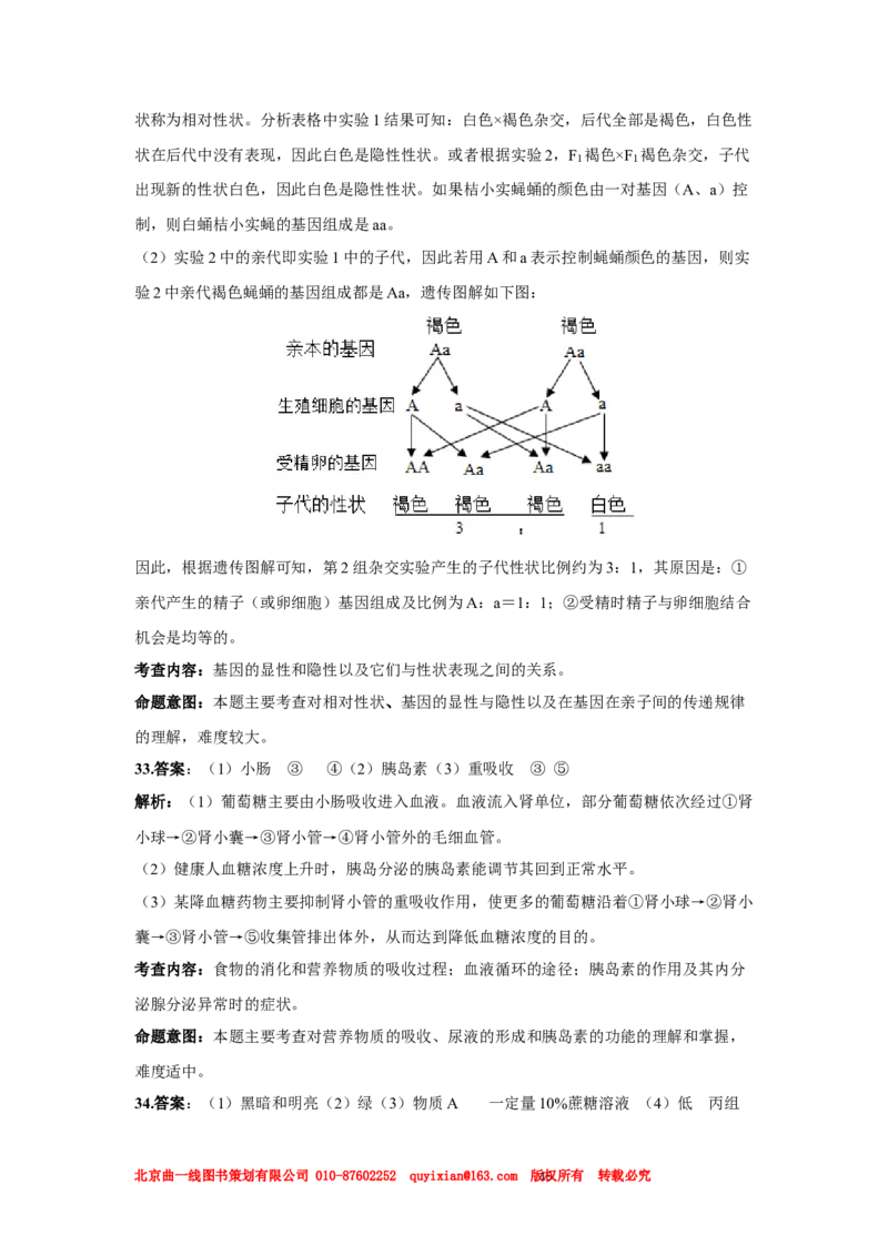 03生物&mdash;&mdash;福建省word版，含答案全解全析_12.2026年4月全国各地高考模拟卷_2026版初中金考卷&bull;45套中考试卷汇编系列合集_全国版中考真题(1)_各省市《历年中考真题》2013-2024(10)