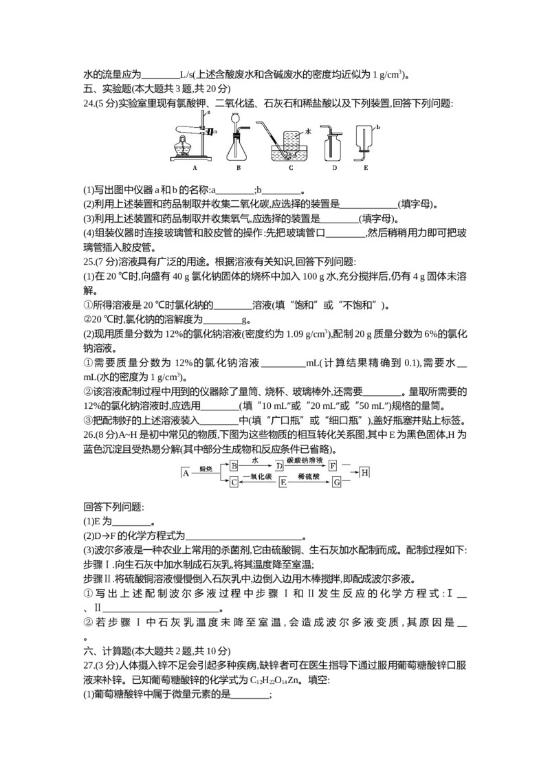 2013天津化学试卷+答案+解析(word整理版)_12.2026年4月全国各地高考模拟卷_2026版初中金考卷&bull;45套中考试卷汇编系列合集_全国版中考真题(1)_各省市《历年中考真题》2013-2024(10)_天津