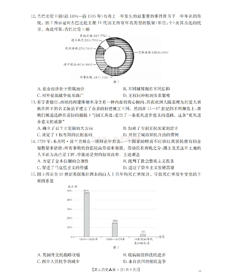 陕西省2026届高三下学期3月联考（26-287C）历史_2026届金太阳&middot;陕西省高三下学期3月联考（26-287C）_08历史2026届金太阳&middot;陕西省高三下学期3月联考（26-287C）