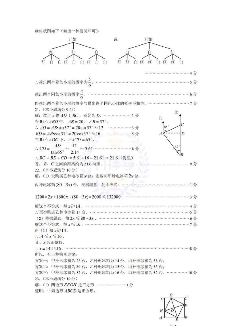 2009年山东省威海市中考数学试卷及答案_12.2026年4月全国各地高考模拟卷_2026版初中金考卷&bull;45套中考试卷汇编系列合集_全国版中考真题(1)_各省市《历年中考真题》2013-2024(10)_山东