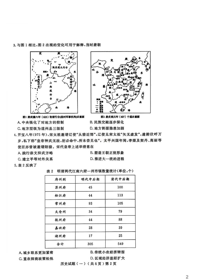 聊城市2026年普通高中学业水平等级考试模拟卷历史_2026届山东省聊城市高三3月模拟考试（聊城一模）_历史&middot;2026届山东省聊城市高三3月模拟考试（聊城一模）
