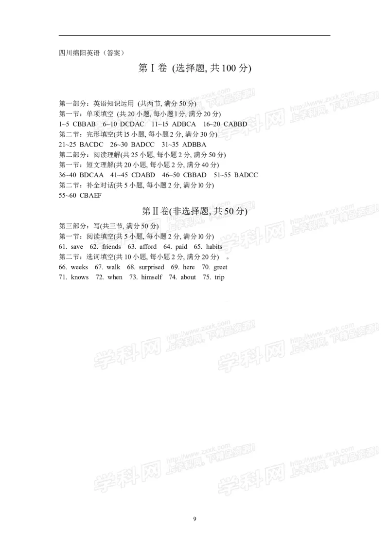 2013四川绵阳英语试卷+答案(word整理版)_12.2026年4月全国各地高考模拟卷_2026版初中金考卷&bull;45套中考试卷汇编系列合集_全国版中考真题(1)_各省市《历年中考真题》2013-2024(10)