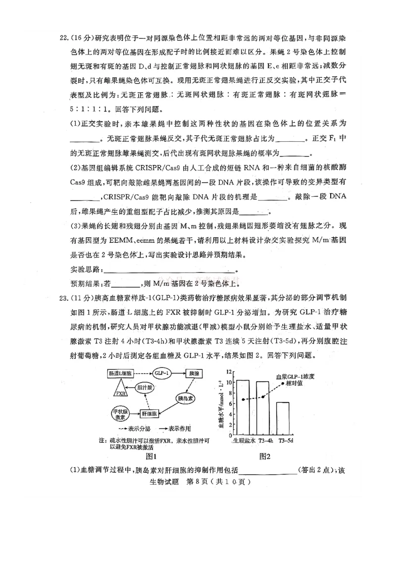 济宁市2026届高三年级一模考试生物_2026届山东省济宁市高三年级一模考试_生物&middot;2026届山东省济宁市高三年级一模考试