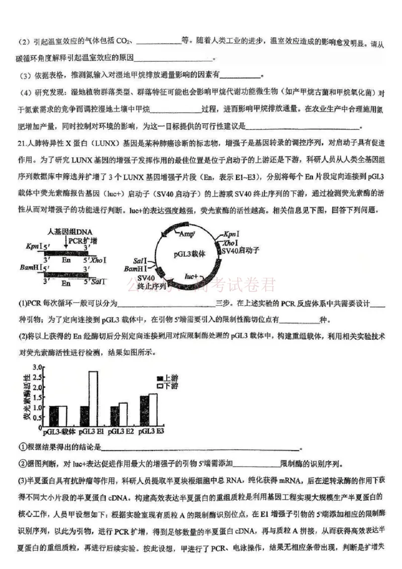 江西省五市十校协作体2025-2026年高三下第二次联考生物试卷（含答案）_副本_2026届江西省五市十校协作体高三第二次联考全科_06生物_江西省五市十校协作体高三第二次联考