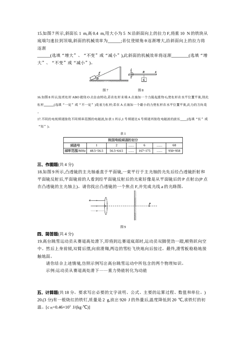 2013沈阳物理试卷+答案+解析(word整理版)_12.2026年4月全国各地高考模拟卷_2026版初中金考卷&bull;45套中考试卷汇编系列合集_全国版中考真题(1)_各省市《历年中考真题》2013-2024(10)_19沈阳卷