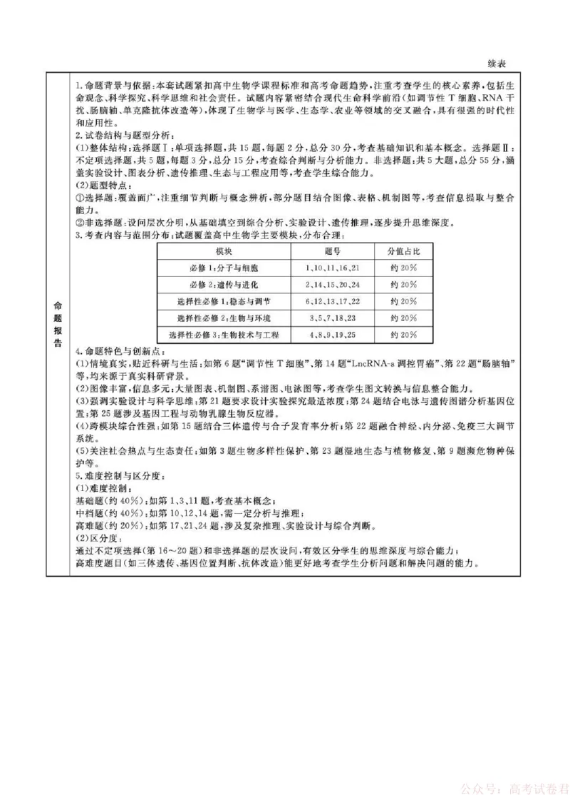 辽宁省名校联盟2025-2026学年高三下3月模拟考试生物试卷（含答案）_2026届辽宁名校联盟高三下学期3月联考全科