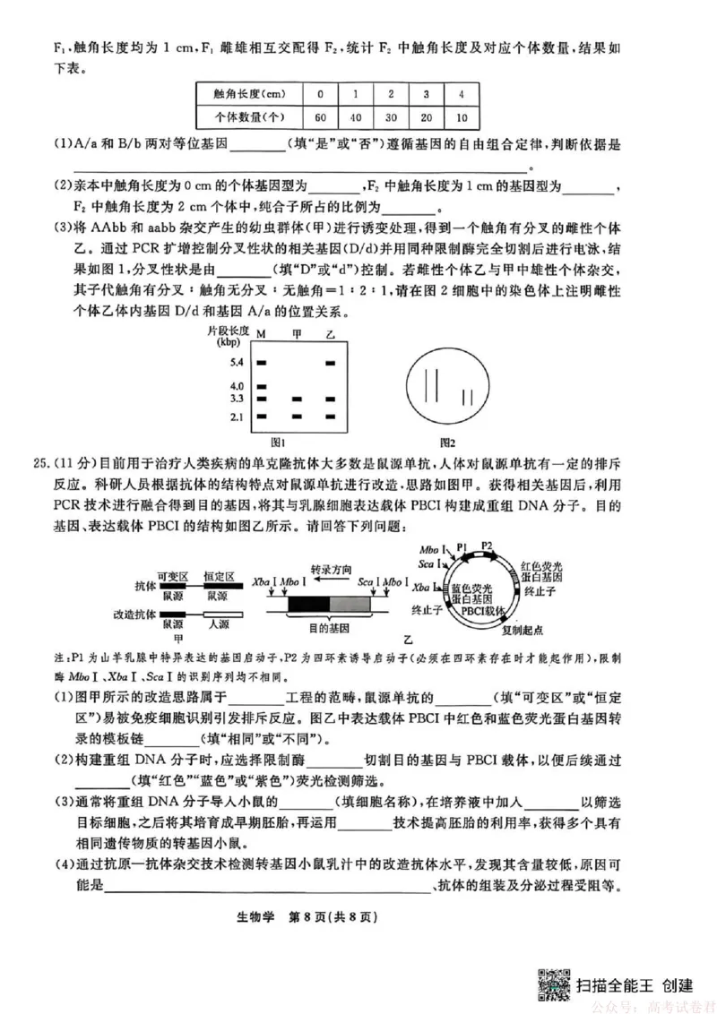 辽宁省名校联盟2025-2026学年高三下3月模拟考试生物试卷（含答案）_2026届辽宁名校联盟高三下学期3月联考全科