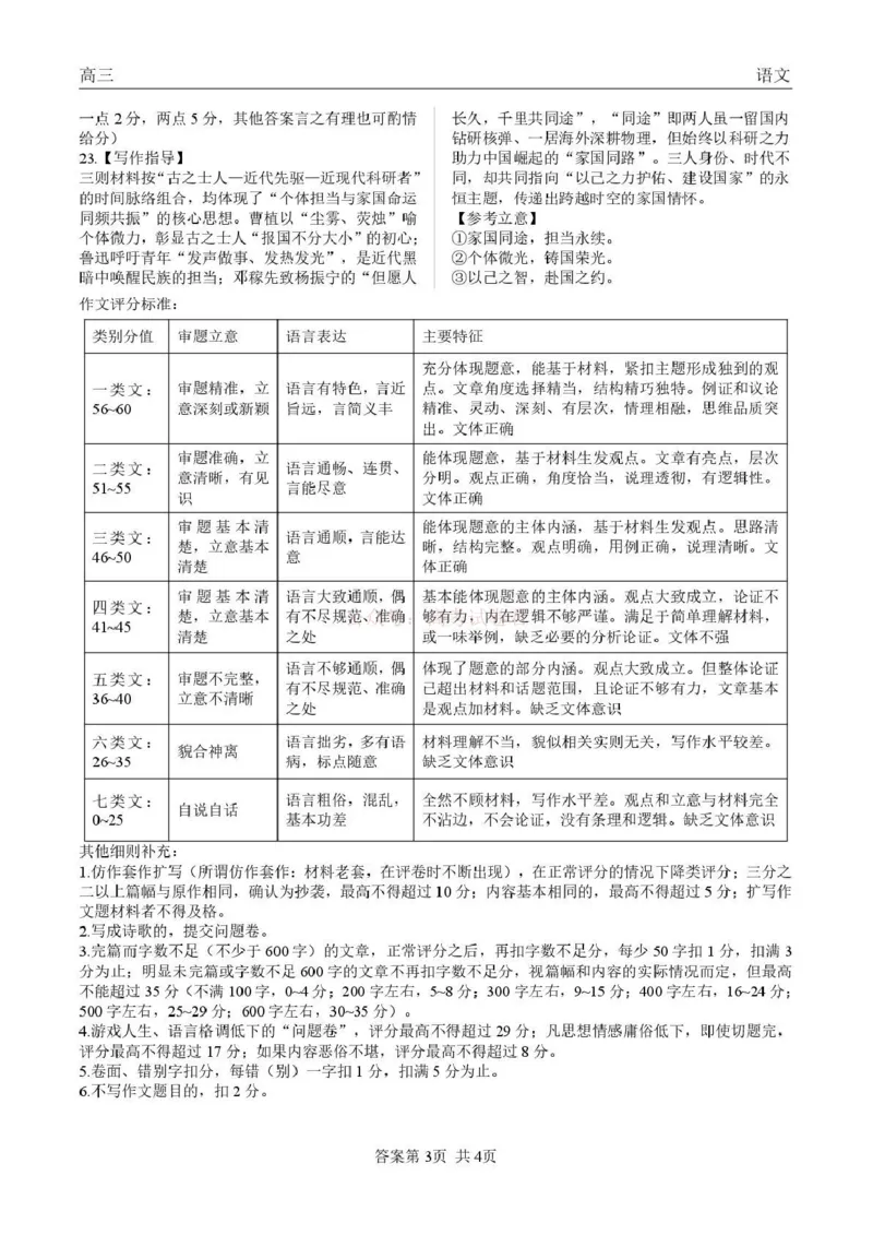 青海大通县朔山中学2025-2026学年高三下学期开学考试语文答案_2026届青海大通县朔山中学高三下学期开学考试_语文&middot;2026届青海大通县朔山中学高三下学期开学考试