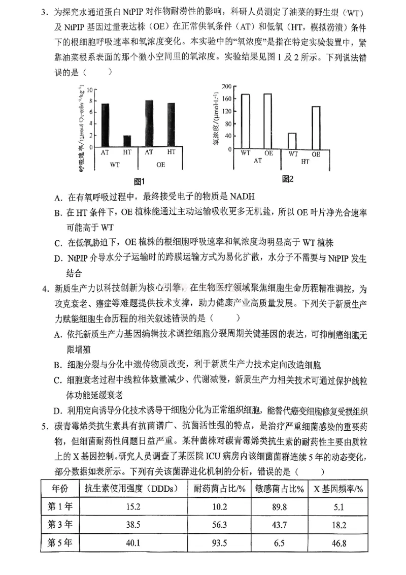 重庆名校联盟2026届高三下学期第一次联考生物_2026届重庆名校联盟高三下学期第一次联考_06生物2026届重庆名校联盟高三下学期第一次联考