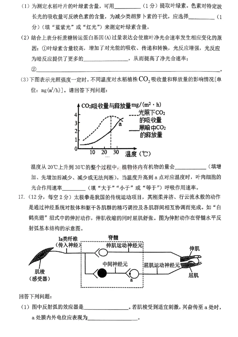 重庆名校联盟2026届高三下学期第一次联考生物_2026届重庆名校联盟高三下学期第一次联考_06生物2026届重庆名校联盟高三下学期第一次联考