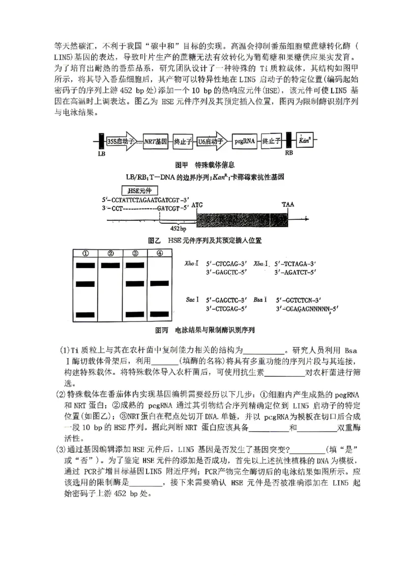 生物试卷-湖南省长沙市雅礼中学2026届高三年级月考试卷（八）_雅礼中学（八）_湖南省长沙市雅礼中学2026届高三年级月考试卷（八）