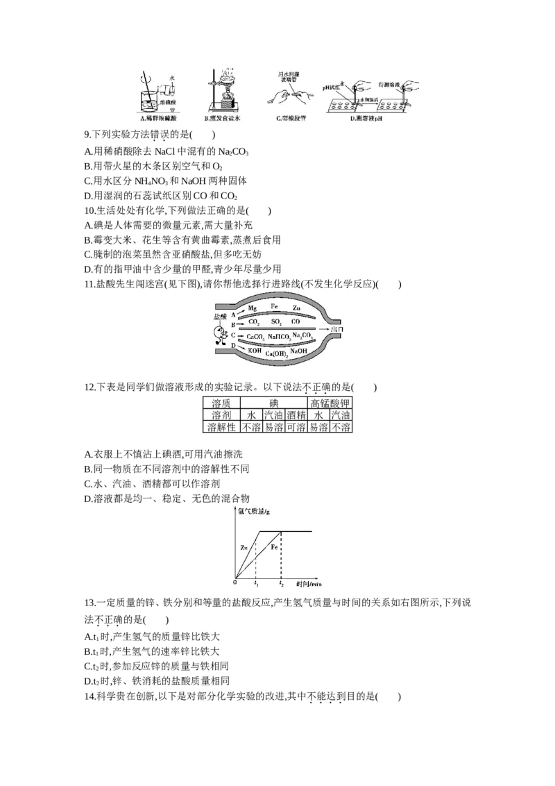 2013广东化学试卷+答案+解析(word整理版)_12.2026年4月全国各地高考模拟卷_2026版初中金考卷&bull;45套中考试卷汇编系列合集_全国版中考真题(1)_各省市《历年中考真题》2013-2024(10)_广东