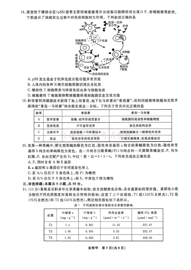 辽宁名校联盟2025-2026学年高三下学期4月模拟生物_2026年辽宁名校联盟高三下学期4月模拟考试全科_06生物_辽宁名校联盟高三下学期4月模拟考试
