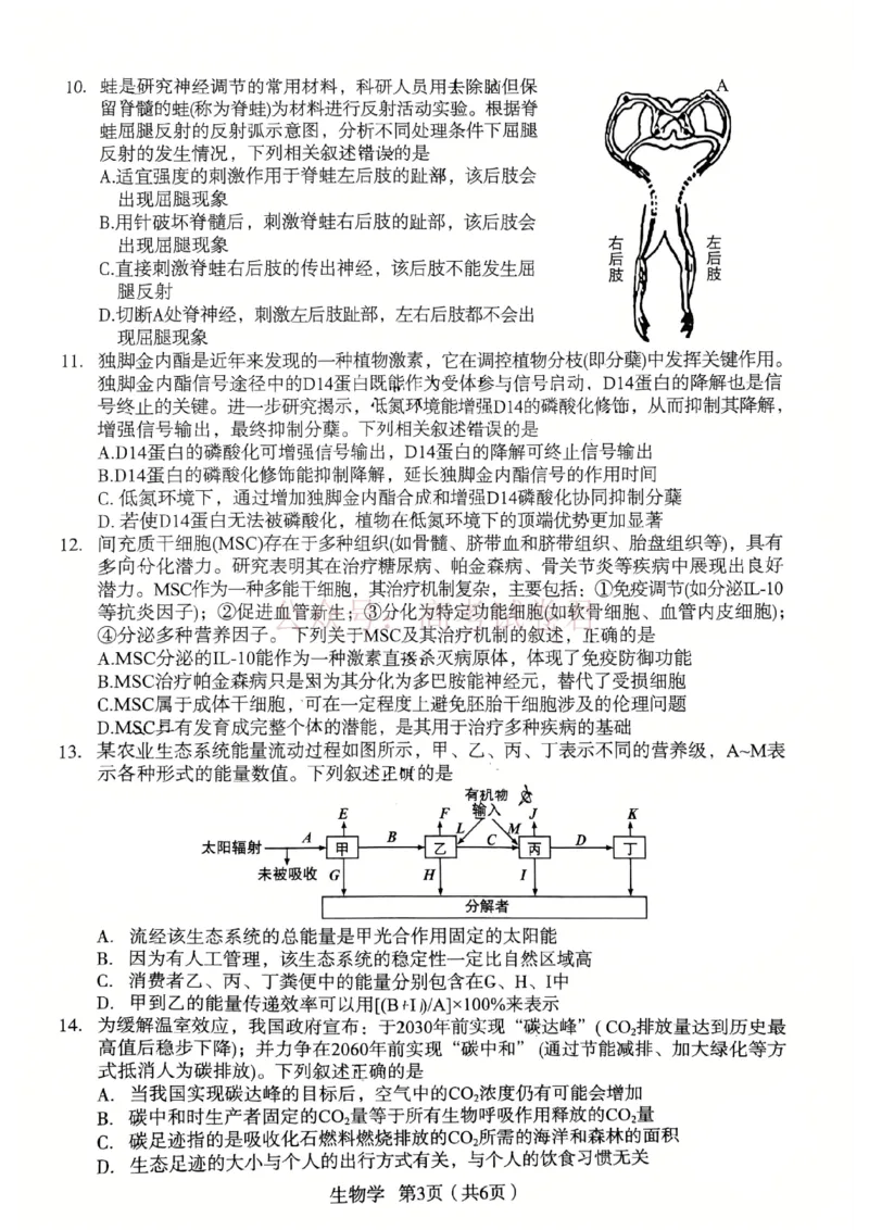 生物_2026宝鸡高考模拟检测试题(二)(1)_2026届陕西省宝鸡市高三下学期高考模拟检测试题（二）_02生物_陕西省宝鸡市高三下学期高考模拟检测试题（二）