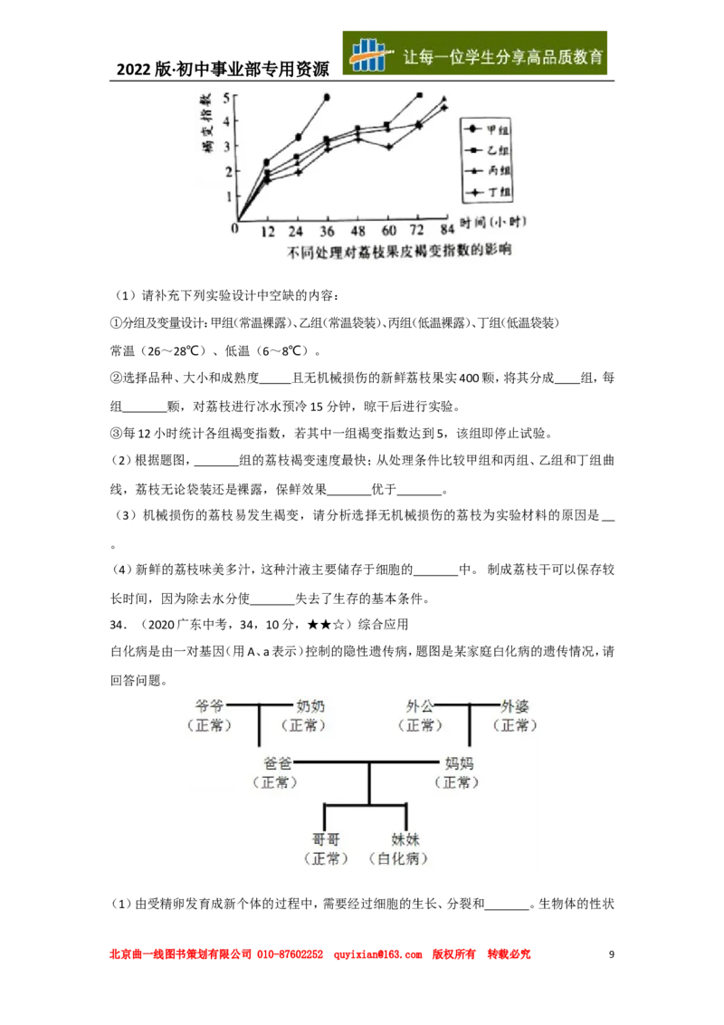 05生物&mdash;&mdash;广东省word版，含答案全解全析_2026版初中金考卷&bull;45套中考试卷汇编系列合集_全国版中考真题_各省市《历年中考真题》2013-2024(10)_历年中考真题（版本一，按科目划分）