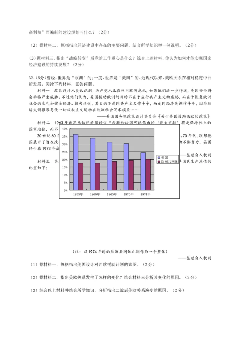 2015年江苏苏州历史试卷+答案(word整理版)_2026版初中金考卷&bull;45套中考试卷汇编系列合集_全国版中考真题(1)_各省市《历年中考真题》2013-2024(10)_历年中考真题（版本二，按省份划分）