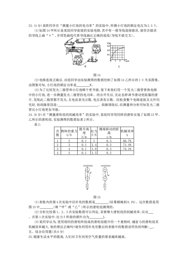 2014沈阳物理试卷+答案+解析(word整理版)_2026版初中金考卷&bull;45套中考试卷汇编系列合集_全国版中考真题(1)_各省市《历年中考真题》2013-2024(10)_历年中考真题（版本二，按省份划分）_辽宁