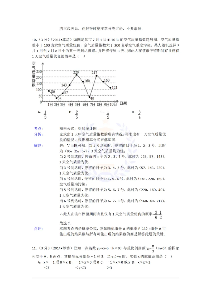 2014年山东省潍坊市中考数学试卷及答案解析_12.2026年4月全国各地高考模拟卷_2026版初中金考卷&bull;45套中考试卷汇编系列合集_全国版中考真题(1)_各省市《历年中考真题》2013-2024(10)_山东