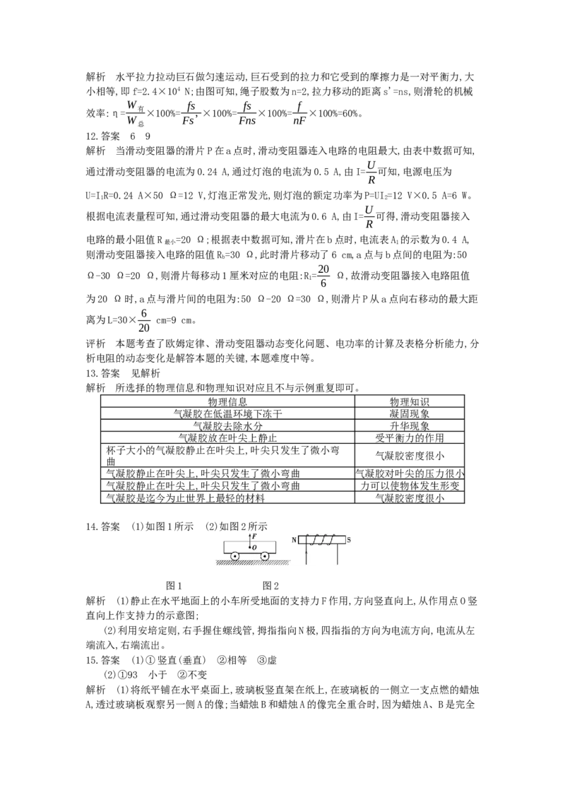 2014重庆物理试卷+答案+解析(word整理版)_12.2026年4月全国各地高考模拟卷_2026版初中金考卷&bull;45套中考试卷汇编系列合集_全国版中考真题(1)_各省市《历年中考真题》2013-2024(10)_重庆