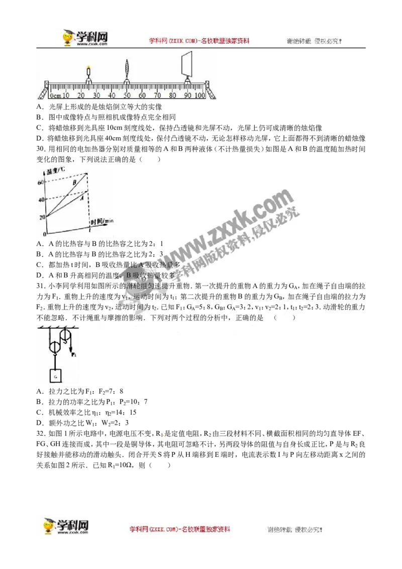 2016四川成都物理试卷+答案+解析(word整理版)_2026版初中金考卷&bull;45套中考试卷汇编系列合集_全国版中考真题(1)_各省市《历年中考真题》2013-2024(10)_历年中考真题（版本二，按省份划分）